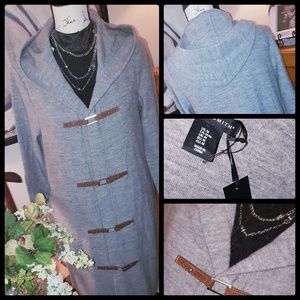 NEW! W.Smith wool cardi szMed